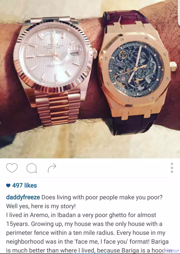 Living With Poor People Makes You Poor - OAP Freeze Talks About His Life